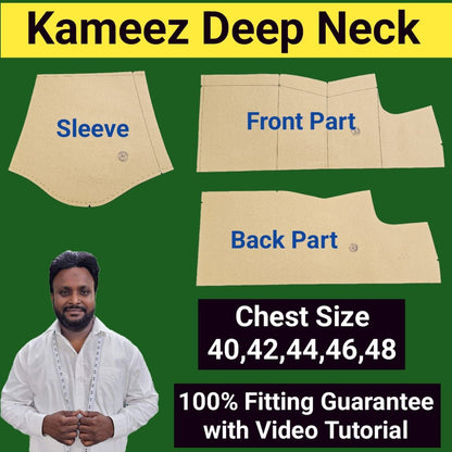 Kameez | Deep Neck | Chest Size 40 To 48