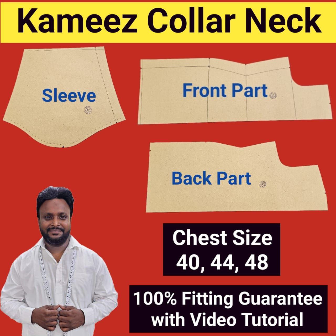 Kameez | Collar Neck | Chest Size 40,44,48