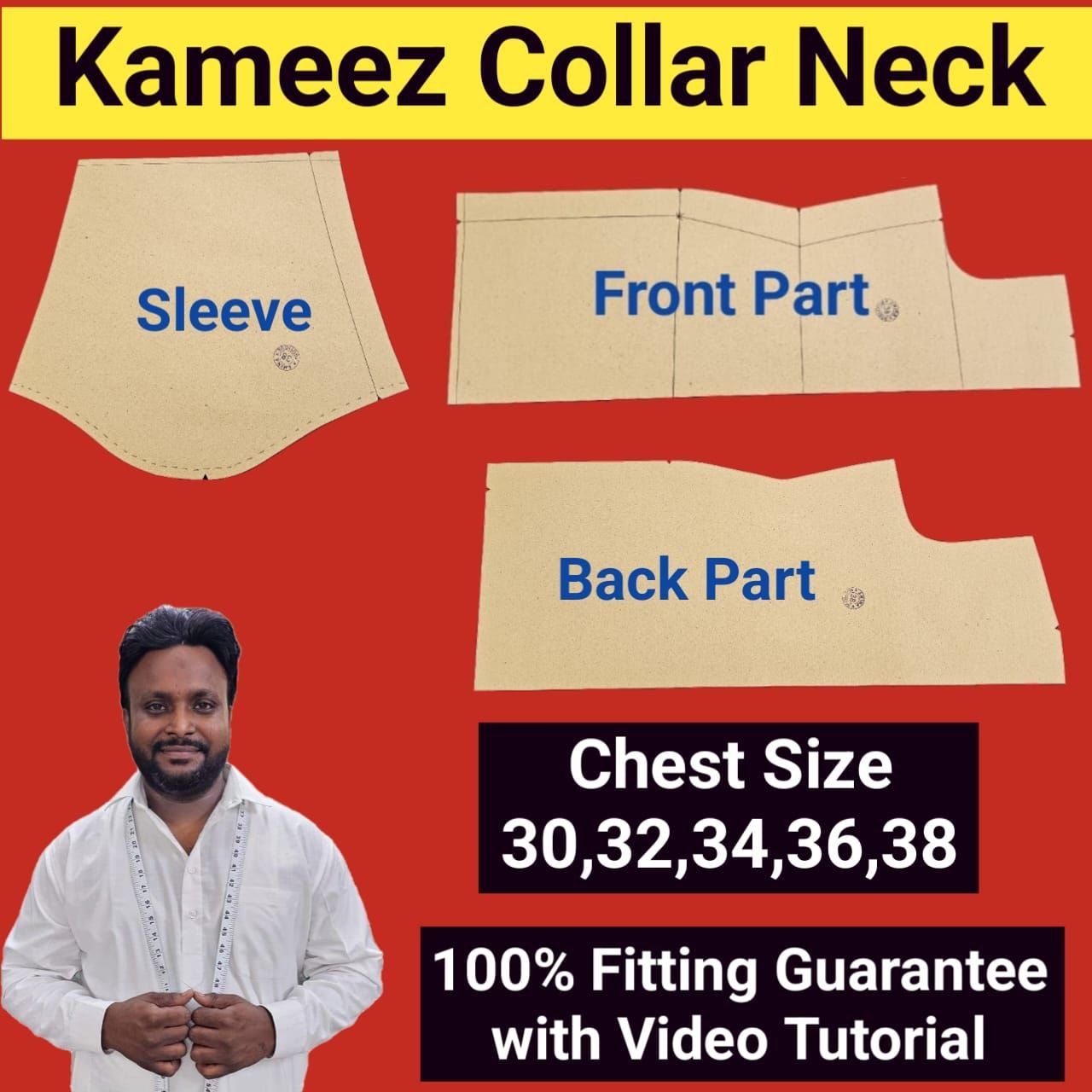 Kameez | Collar Neck | Chest Size 30 To 38