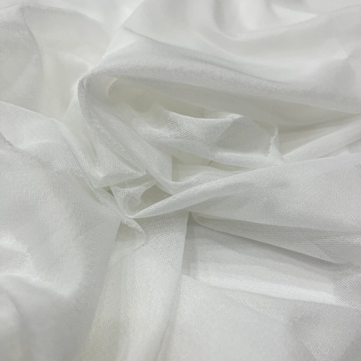 White Soft Fusing White Chunni Lycra Fusing (Pasting) Fabric | 5mtr Roll 60” Width ...