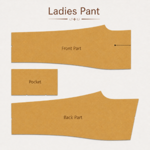 PREMIUM LADIES PANT PAPER CUTTING | SIZE 24 TO 32 (SET OF 5)