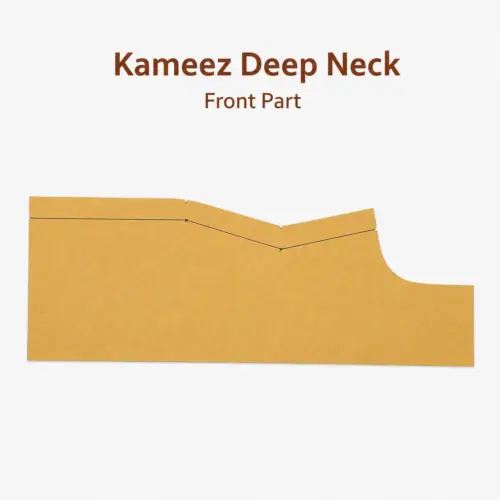 Kameez Deep Neck Front Part