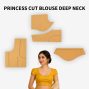 Princess Cut Blouse Deep Neck